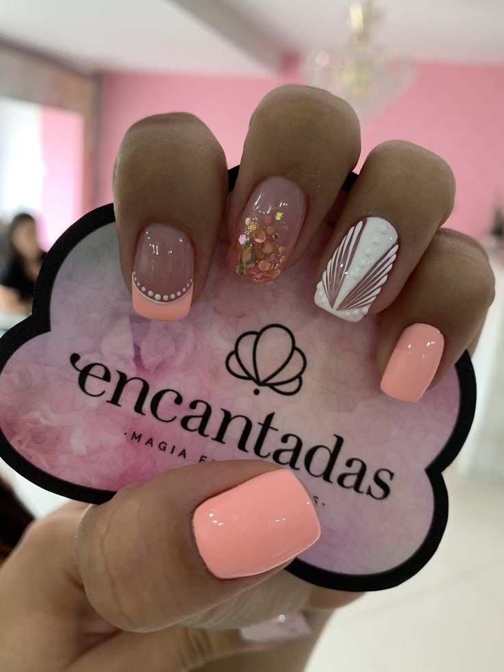 Pin de Noemy Rodriguez en Encantadas |  Manicura para uñas cortas...