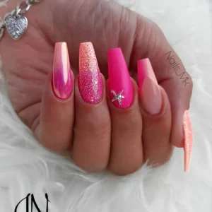 "22 Gorgeous Barbiecore Pink Nail Art Designs for Confident Women"