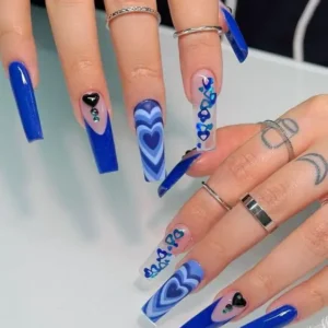 31+ Timeless and Elegant Blue Nail Design Ideas