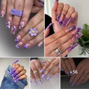 Enchanting Purple Autumn Nails 2024: Gorgeous Acrylic Designs, Hues, and Art Inspiration!