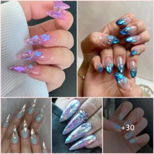 30 Gorgeous Glass Nail Designs for Stylish Women