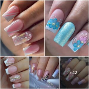 Close-up of an attractive short nail design that you will want to have immediately