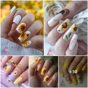 Sunflowers in Bloom: Nail Designs Inspired by Sunshine