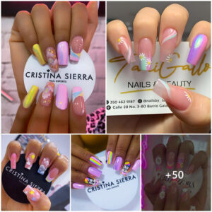 Short, colorful and quick inspiring nail designs for all girls