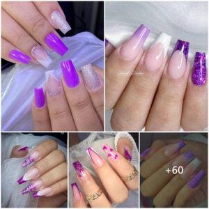 Royal Touch: 30+ Stunning Purple Nail Art Ideas for 2024