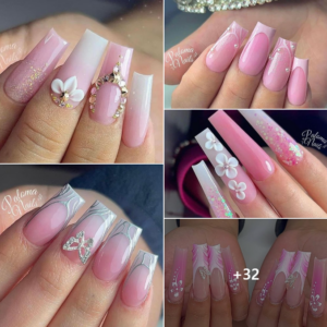 34 Pink And White Nails Developments For Spring And Summer time 2024