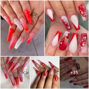 35 Most Beautiful Red Ombre Nails and Ideas