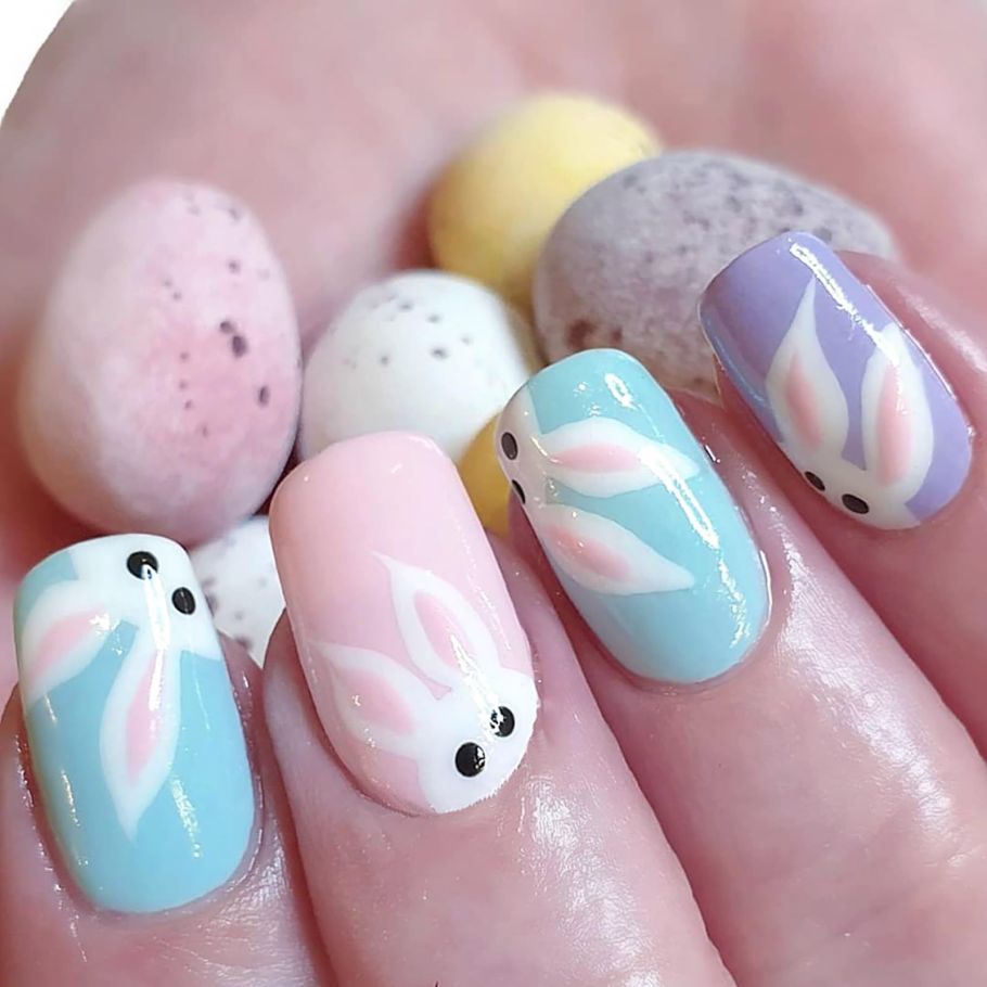 Easter Bunny Nail Designs