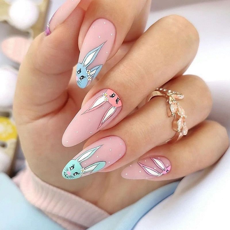 Easter Bunny Nail Designs