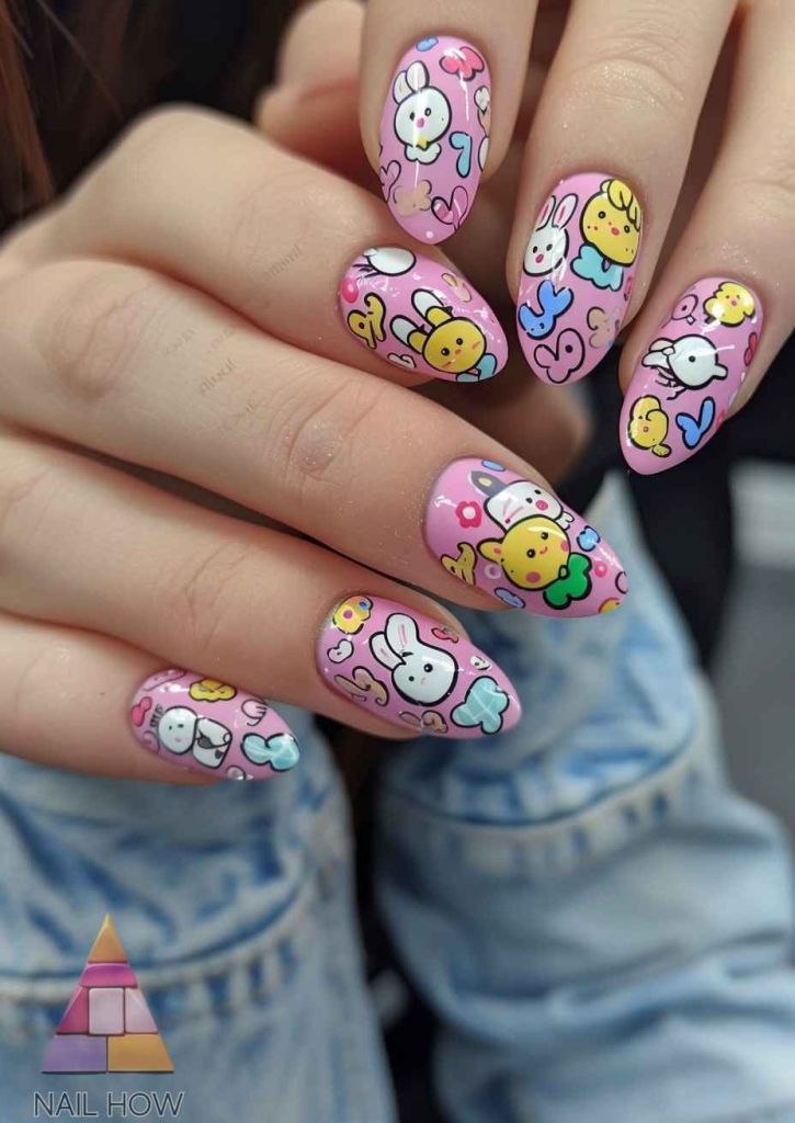 Easter Bunny Nail Designs