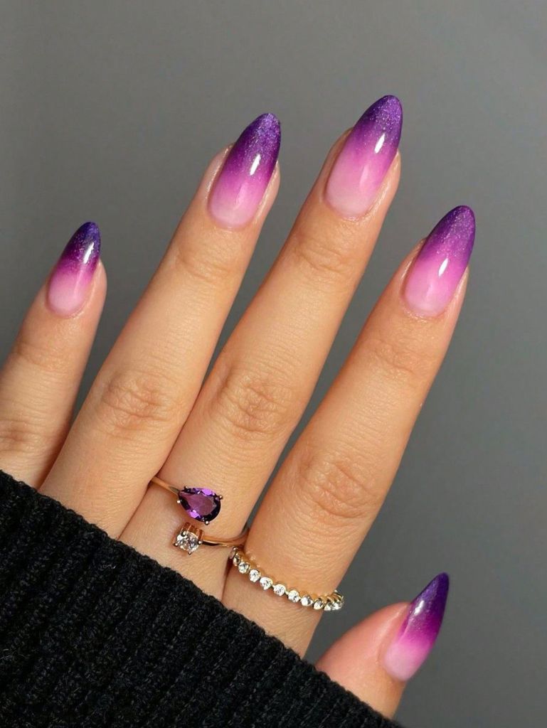 Purple Spring Nails Designs