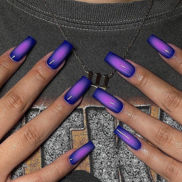 Purple Spring Nails Designs