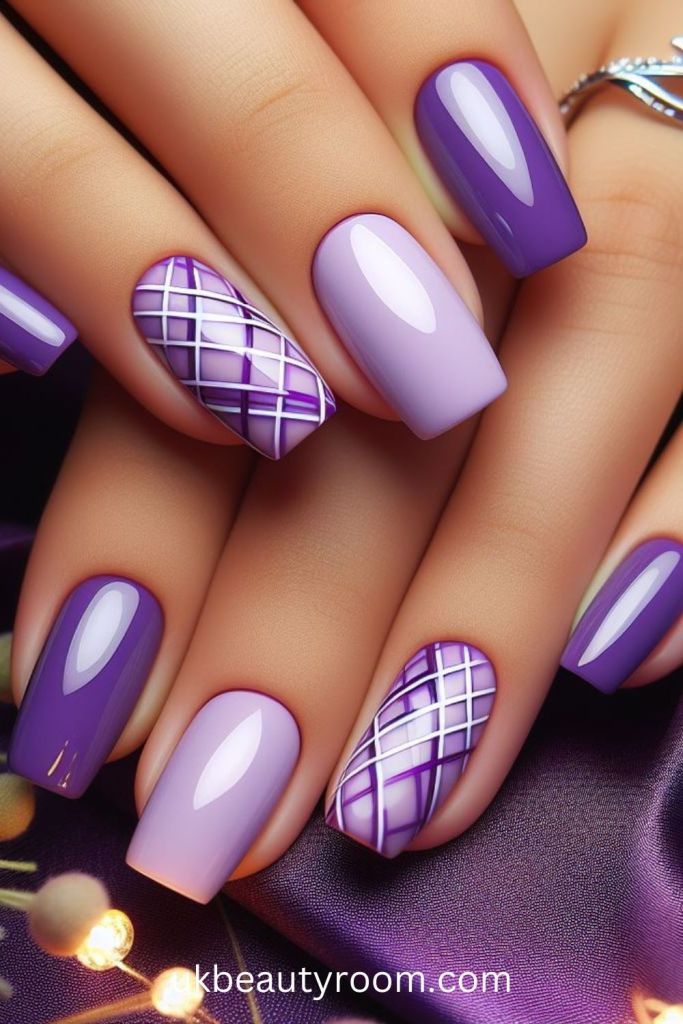 Purple Spring Nails Designs