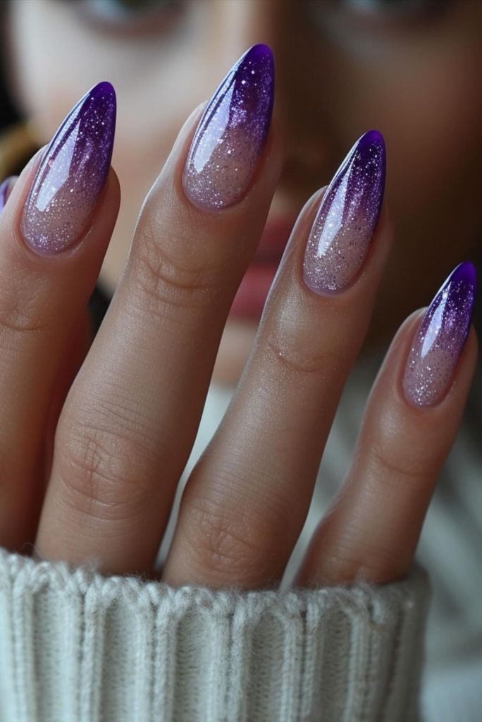 Purple Spring Nails Designs