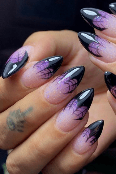 Purple Spring Nails Designs