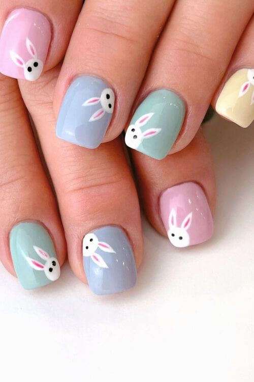 Easter Bunny Nail Designs