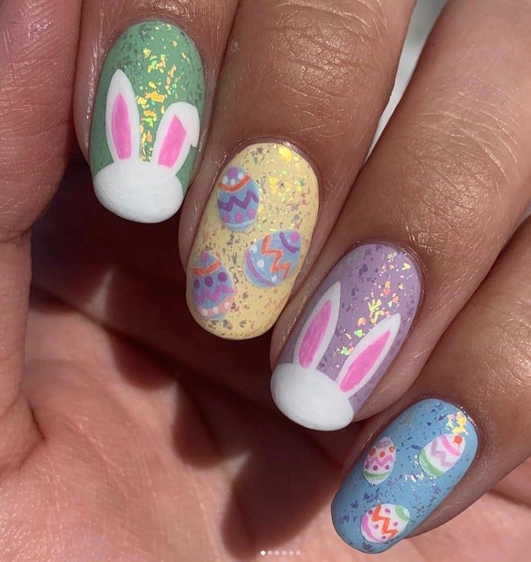 Easter Bunny Nail Designs